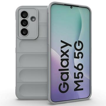 Carcasa de TPU Rugged para Samsung Galaxy M56 - Gris Claro