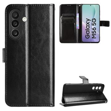 Funda de cartera con soporte para Samsung Galaxy M56 - Negro
