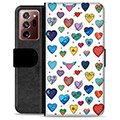 Funda Cartera Premium para Samsung Galaxy Note20 Ultra - Corazones