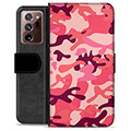 Funda Cartera Premium para Samsung Galaxy Note20 Ultra - Camuflaje Rosa