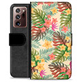 Funda Cartera Premium para Samsung Galaxy Note20 Ultra - Flores Rosadas