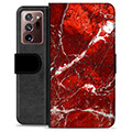 Funda Cartera Premium para Samsung Galaxy Note20 Ultra - Mármol Rojo