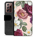 Funda Cartera Premium para Samsung Galaxy Note20 Ultra - Flores Románticas