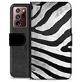 Funda Cartera Premium para Samsung Galaxy Note20 Ultra - Cebra