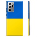 Funda TPU con bandera de Ucrania para Samsung Galaxy Note20 Ultra - Amarillo y azul claro