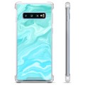 Funda Híbrida para Samsung Galaxy S10 - Mármol Azul