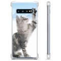 Funda Híbrida para Samsung Galaxy S10 - Gato