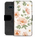 Funda Cartera Premium con Función de Soporte para Samsung Galaxy S10 - Floral