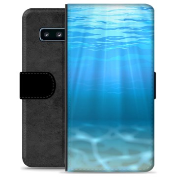 Funda Cartera Premium con Función de Soporte para Samsung Galaxy S10+ - Mar