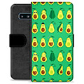 Funda Cartera Premium para Samsung Galaxy S10 - Diseño de Aguacates