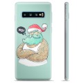 Funda de TPU para Samsung Galaxy S10+ - Papá Noel Moderno