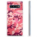 Funda de TPU para Samsung Galaxy S10+ - Camuflaje Rosa