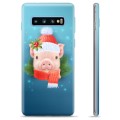 Funda de TPU para Samsung Galaxy S10+ - Piggy de Invierno