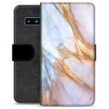 Funda Cartera Premium para Samsung Galaxy S10 - Mármol Elegante