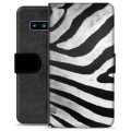 Funda Cartera Premium para Samsung Galaxy S10 - Cebra