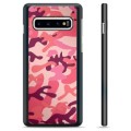 Carcasa Protectora para Samsung Galaxy S10 - Camuflaje Rosa