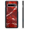 Carcasa Protectora para Samsung Galaxy S10 - Mármol Rojo
