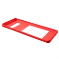 Carcasa Mate de TPU Mercury Goospery para Samsung Galaxy S10+ - Rojo