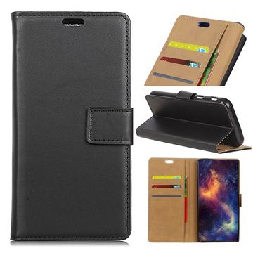 Funda de Cuero Delgada para Samsung Galaxy S10e - Estilo Cartera - Negro