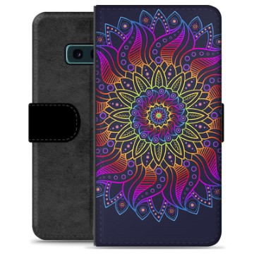 Funda Cartera Premium para Samsung Galaxy S10e - Mandala Colorida