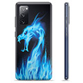 Funda de TPU para Samsung Galaxy S20 FE - Dragón de Fuego Azul