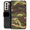 Funda Cartera Premium para Samsung Galaxy S21+ 5G - Camuflaje