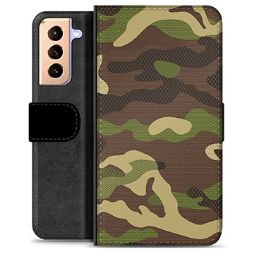 Funda Cartera Premium para Samsung Galaxy S21+ 5G - Camuflaje