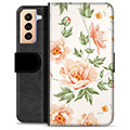 Funda Cartera Premium para Samsung Galaxy S21+ 5G - Floral