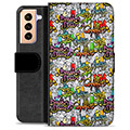 Funda Cartera Premium para Samsung Galaxy S21+ 5G - Graffiti