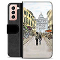 Funda Cartera Premium para Samsung Galaxy S21 5G - Calle de Italia