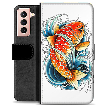 Funda Cartera Premium para Samsung Galaxy S21 5G - Pez Koi