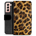 Funda Cartera Premium para Samsung Galaxy S21 5G - Leopardo