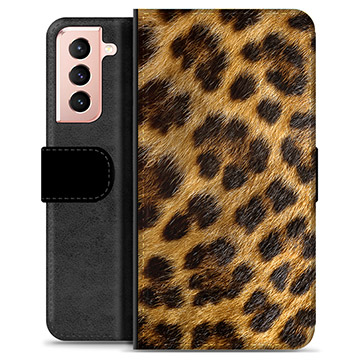 Funda Cartera Premium para Samsung Galaxy S21 5G - Leopardo