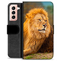 Funda Cartera Premium para Samsung Galaxy S21 5G - León