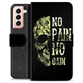 Funda Cartera Premium para Samsung Galaxy S21 5G - No Pain, No Gain