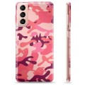 Funda de TPU para Samsung Galaxy S21 5G - Camuflaje Rosa