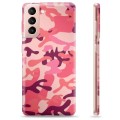 Funda de TPU para Samsung Galaxy S21 5G - Camuflaje Rosa