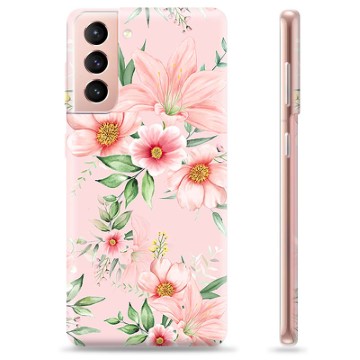 Funda de TPU para Samsung Galaxy S21 5G - Flores de Acuarela