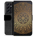 Funda Cartera Premium para Samsung Galaxy S21 Ultra 5G - Mandala