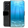 Funda Cartera Premium para Samsung Galaxy S21 Ultra 5G - Mar