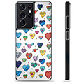 Carcasa Protectora para Samsung Galaxy S21 Ultra 5G - Corazones