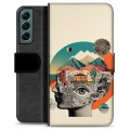 Funda Cartera Premium para Samsung Galaxy S22+ 5G - Collage Abstracto