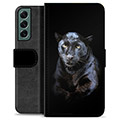 Funda Cartera Premium para Samsung Galaxy S22+ 5G - Pantera Negra