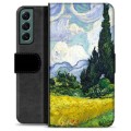 Funda Cartera Premium para Samsung Galaxy S22+ 5G - Árboles de Ciprés