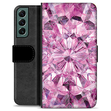 Funda Cartera Premium para Samsung Galaxy S22+ 5G - Cristal Rosa