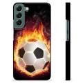 Carcasa Protectora para Samsung Galaxy S22+ 5G - Pelota de Fútbol en Llamas