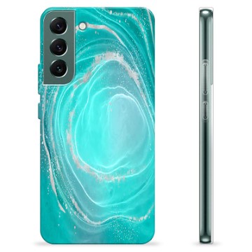 Funda de TPU para Samsung Galaxy S22+ 5G - Remolino Turquesa