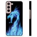 Carcasa Protectora para Samsung Galaxy S22 5G - Dragón de Fuego Azul