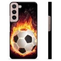 Carcasa Protectora para Samsung Galaxy S22 5G - Pelota de Fútbol en Llamas