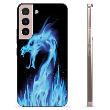 Funda de TPU para Samsung Galaxy S22 5G - Dragón de Fuego Azul